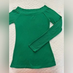 BCBG MaxAzria long sleeve boat neck shirt